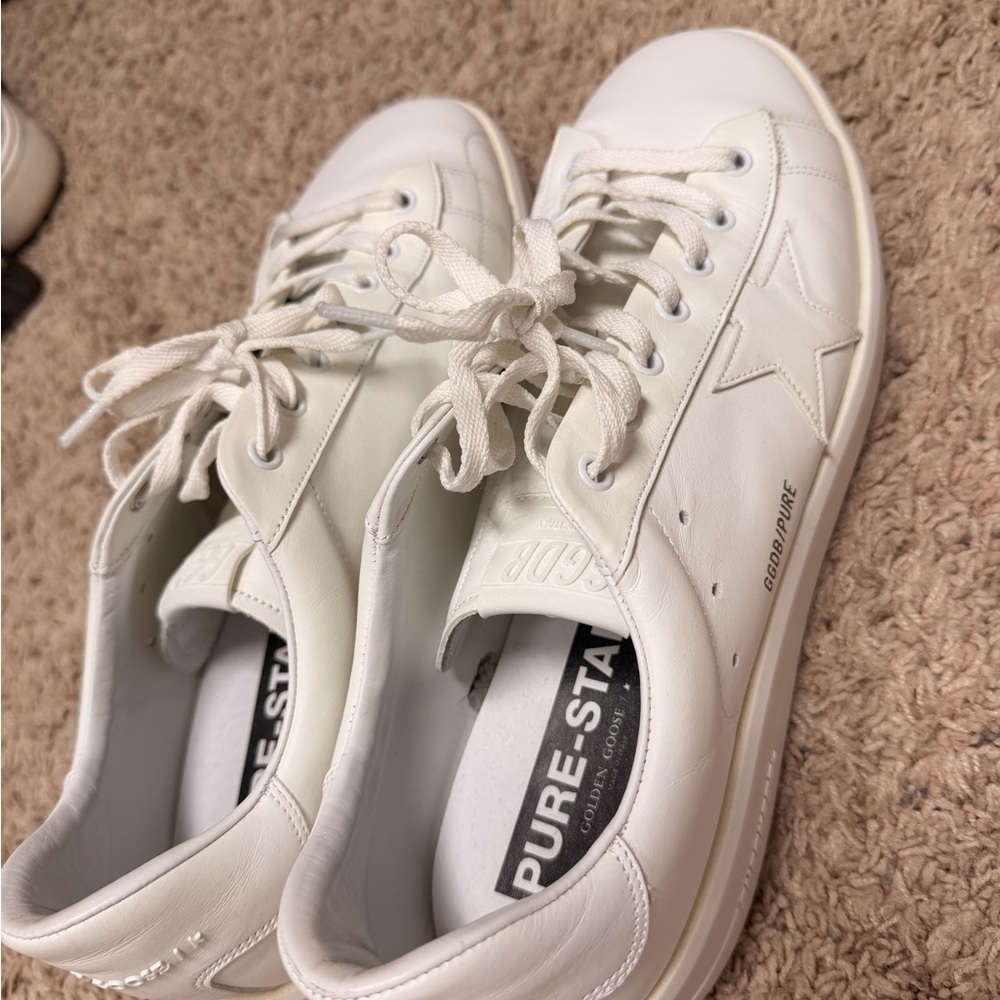 Men’s Golden Goose Pure White Star Sneakers